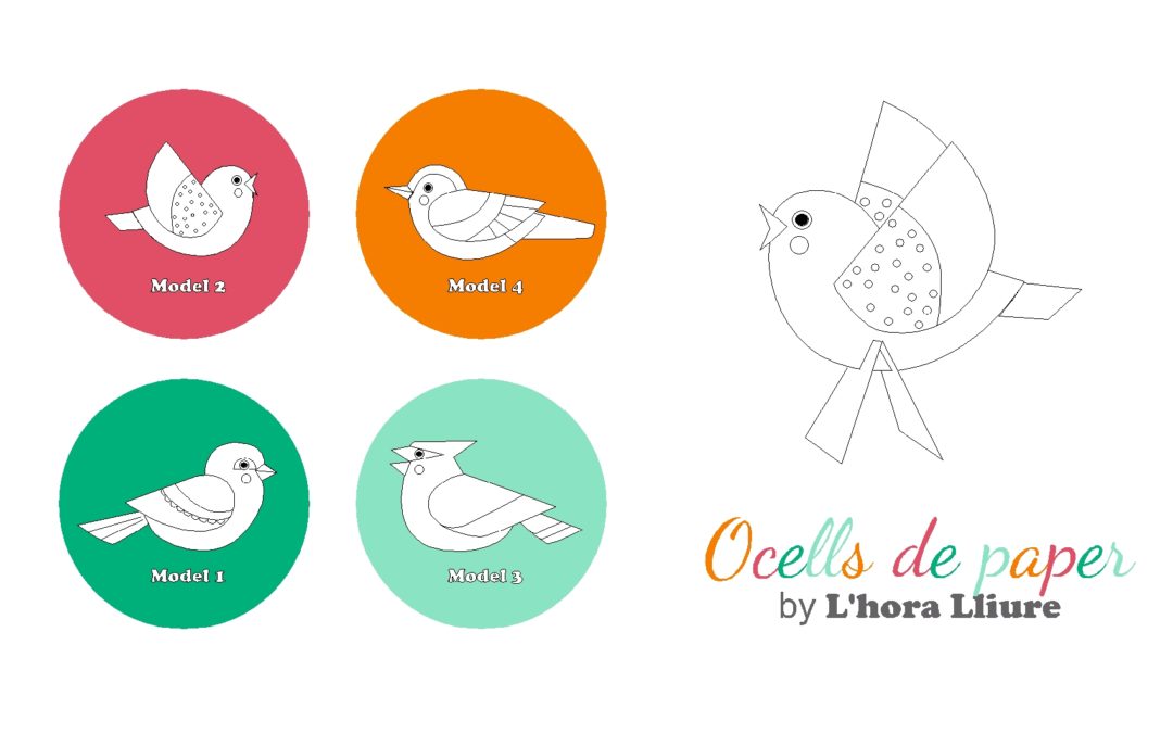 Manualitats infantils: Ocells de paper