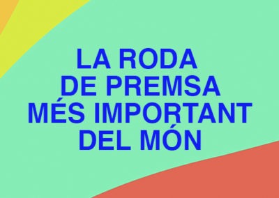 11h La roda de premsa més important del món