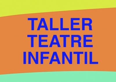 AMB RESERVA ESPECIAL >12 h Jocs teatrals: explorant el gènere. Taller infantil familiar